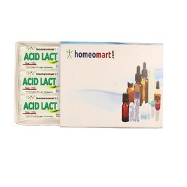 homeomart.com Acidum Lacticum Homeopathy Pellets (Pills) in 30C Potency, Pack of 3