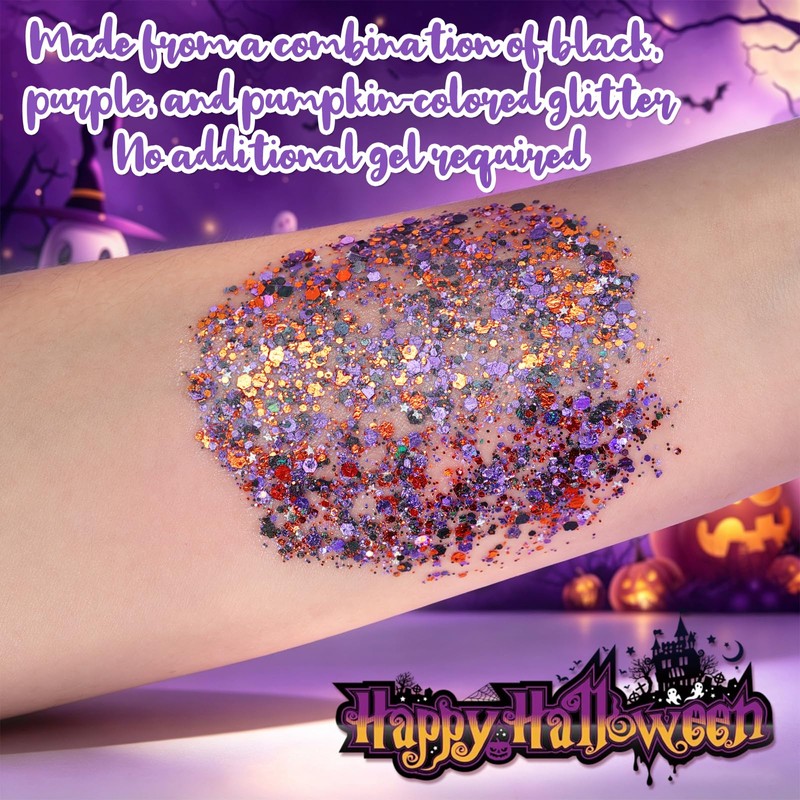 Halloween Face Body Glitter Stick,Sparkling Hair Glitter Makeup 32G