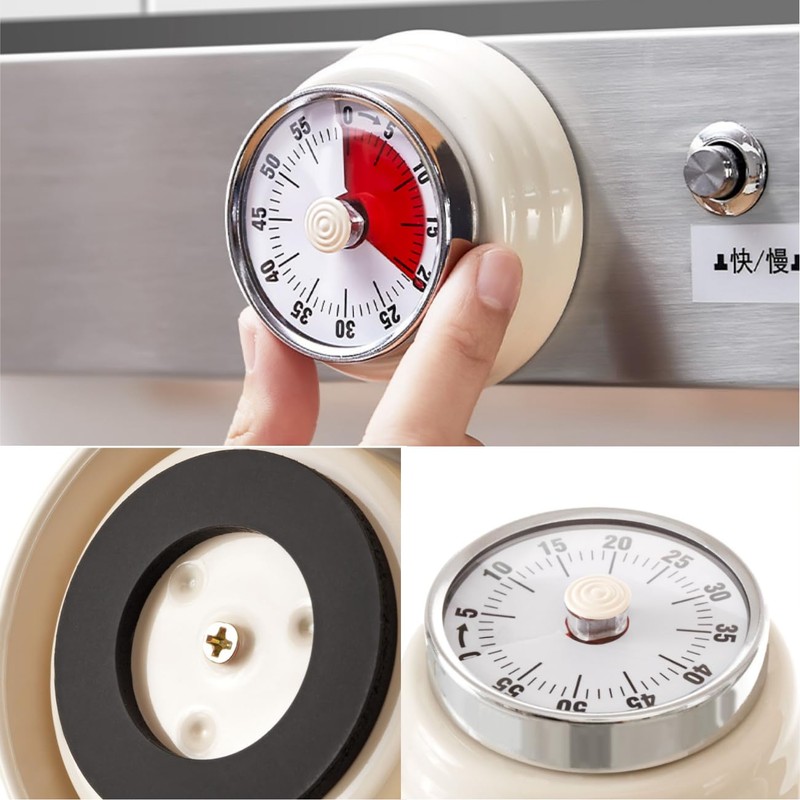 Tissting Mechanical Kitchen Timer, Countdown Timer Visual Timer Management Cooking