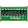 Electronics-Salon DIN Rail Mount 8 SPDT Power Relay Interface Module.