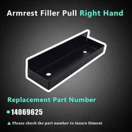 OLIMPOCICLI 1984-1989 Corvette Armrest Filler Pull Right Hand Plastic, 2pcs