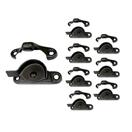 QCAA Zinc Die Cast Window Sash Lock, 2-7/16", Oil Rubbed Bronze, Made in Taiwan, 8 Pack