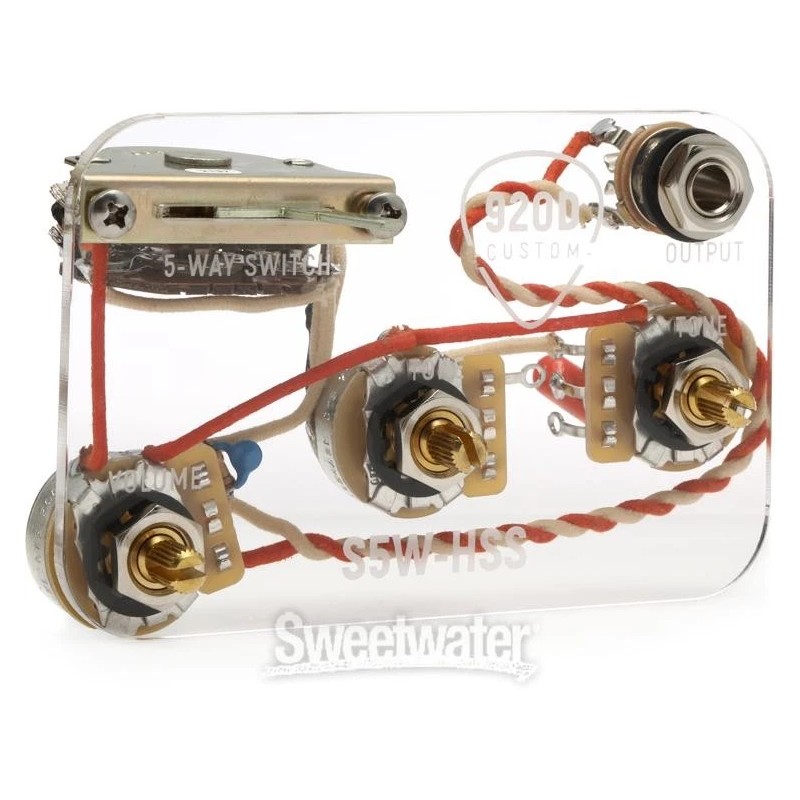 920D Custom S5W-HSS Stratocaster 5-way Super Switch Wiring Harness Upgrade