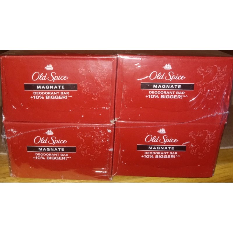 Old Spice Magnate Pack of 4 Deodorant Body Bar Soaps,