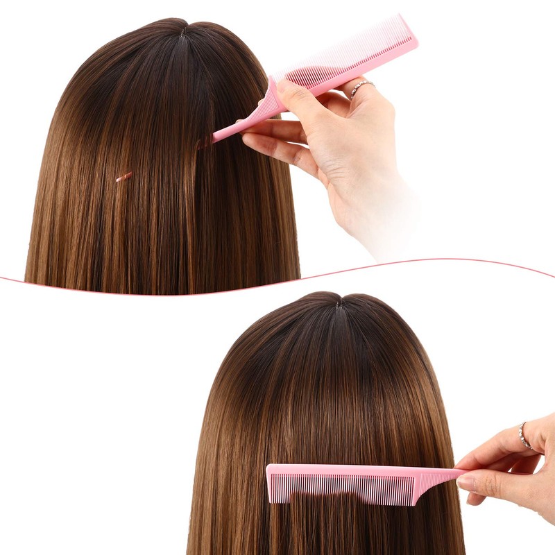 3 Pack Tail Comb Carbon Fiber Rat Tail Styling Comb