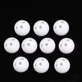 10Pcs White Rattle Balls Inserts for Animal Puppet Doll, Rattles and Plush Rings Repair Noise Maker Rattle Ball Rattle Balls For Baby