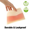 6 Pack Reusable Silicone Food Storage Bags, Emptycolor Reusable Ziplock