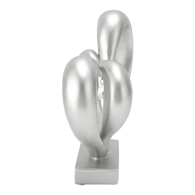 Double Heart Sculpture Resin Romantic Heart Statues Love Sculpture for