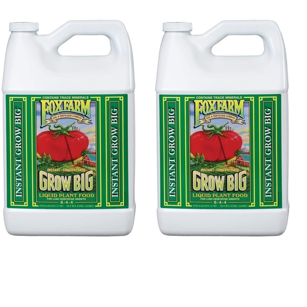 FoxFarm Grow Big Soil Liquid Concentrate Fertilizer, 1 Gallon (Twо