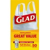 Glad 13 Gal. Tall Kitchen Handle-Tie Bags 50 ct (Pack
