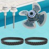 HUATOL Pool Cleaner Parts Accessories Fits for Zodiac Baracuda MX6