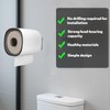 Toilet Paper Holder, Self-Adhesive Toilet Tissue Roll Cover Stand Guard