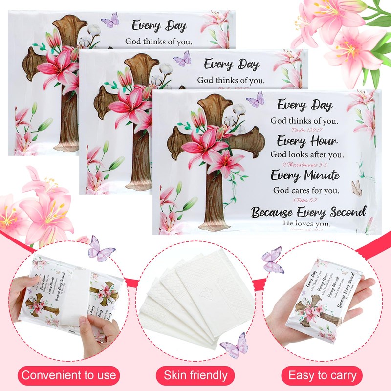 PerKoop 100 Packs Travel Size Tissues Disposable Pocket Facial Tissues