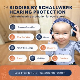 Schallwerk ® Ear defenders Mini+ | baby hearing protection - noise protection headphones - ear muffs, celebrations, events