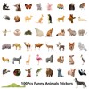 Cute Animal Stickers, 100Pcs Water Bottle Stickers, Waterproof Vinyl autocollant