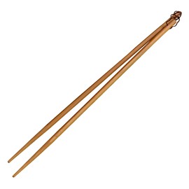 IMUSA USA 4-Pair 13" Bamboo Cooking Chopsticks, Brown