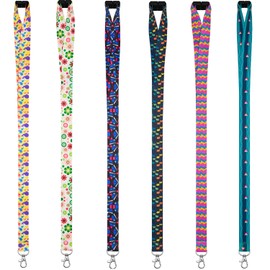 lanyards for id Badges Cruise Lanyard for Keys Kids Women id Badge Holder Hall Pass Card Lanyard for Kid Ship Card Breakaway Safety Quick Release Office Neck youowo Lanyards Wide 2cm 6 Pack 0.787inch