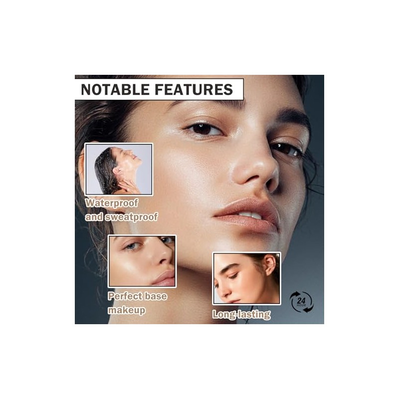 Bases Maquillaje Que Cambian Color Fps Kit Líquido Hidratante Esponjas
