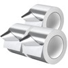DGSL Aluminum Foil Tape, 3in x501ft(3.9 mil)-3 Pack Silver Metal