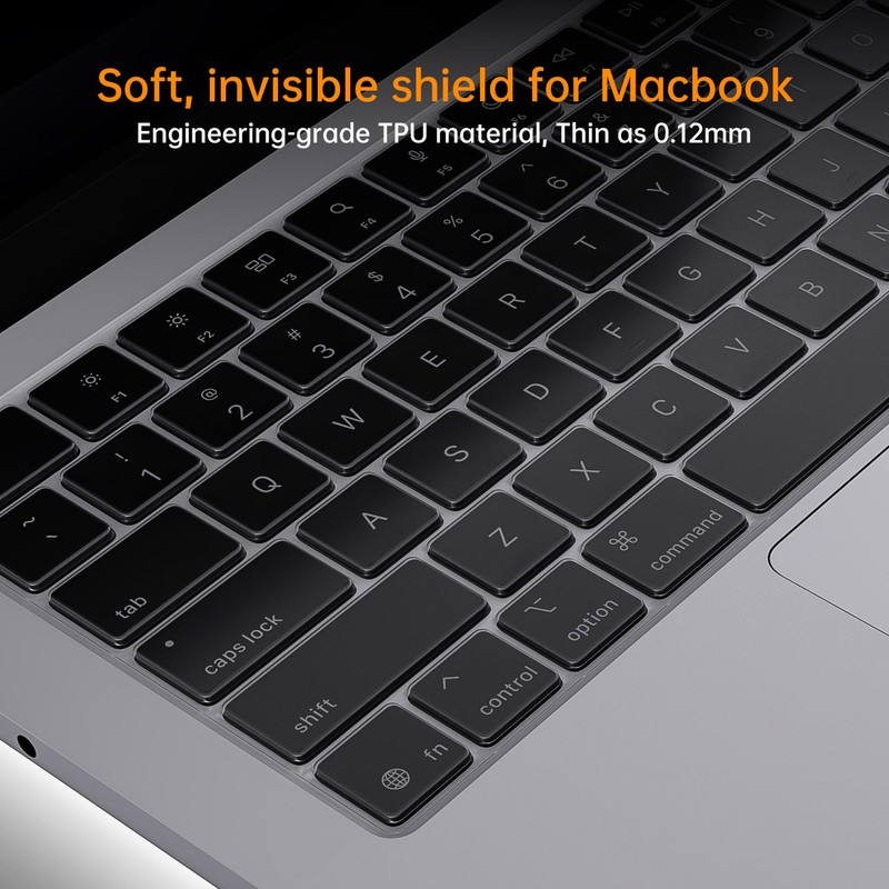Premium Keyboard Cover Ultra Thin Protector Skin for 2026 MacBook