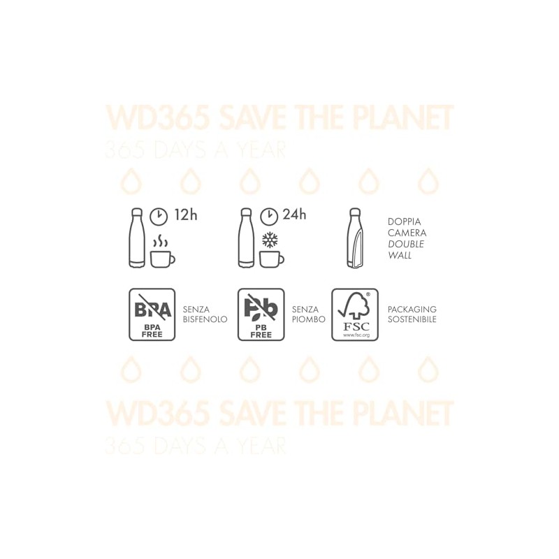 WD Lifestyle Thermos cl 500 Drinks Bottle Lime