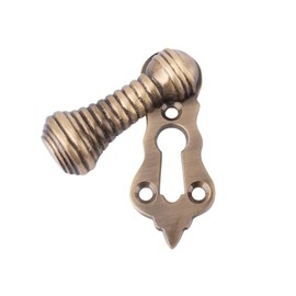 Dart Beehive Covered Escutcheon - Antique Brass