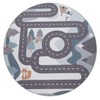 Kids Rug Play Mat Mountain Road with Bears & Trees