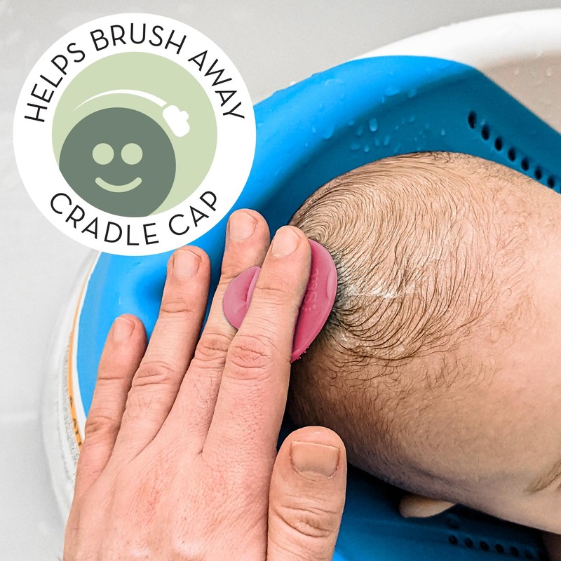 S&T INC. Exfoliating and Massaging Cradle Cap Bath Brushes for