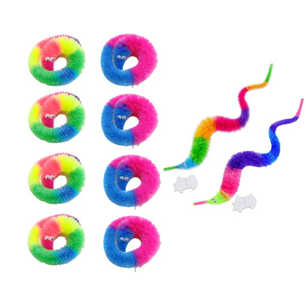 Magic Twisty Worm, dancepandas 8 Pieces Magic Worm Worm Game