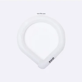 Suo New 28° (82.4 °F) Ice Cooling Ring, Neck Cooler, Chilly, Heat Stroke Prevention, Indoor Work, Kitchen, Greenhouse, Watching Sports, Outdoor, Sustained Temperature Control, PCM, M, White