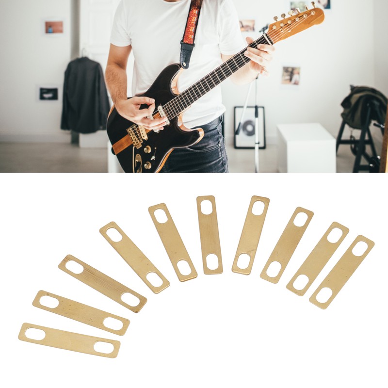 10 Pcs Guitar Neck Shim Brass Corrosion Proof Universal Neck