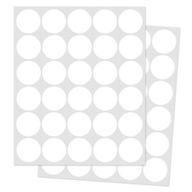 Yeachlaing 1" Round Colored Dot Stickers Labels,660 Pack,White