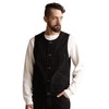 Schott 782-5957001 OLD HICKORY DENIM VEST Men's Denim Vest, 010