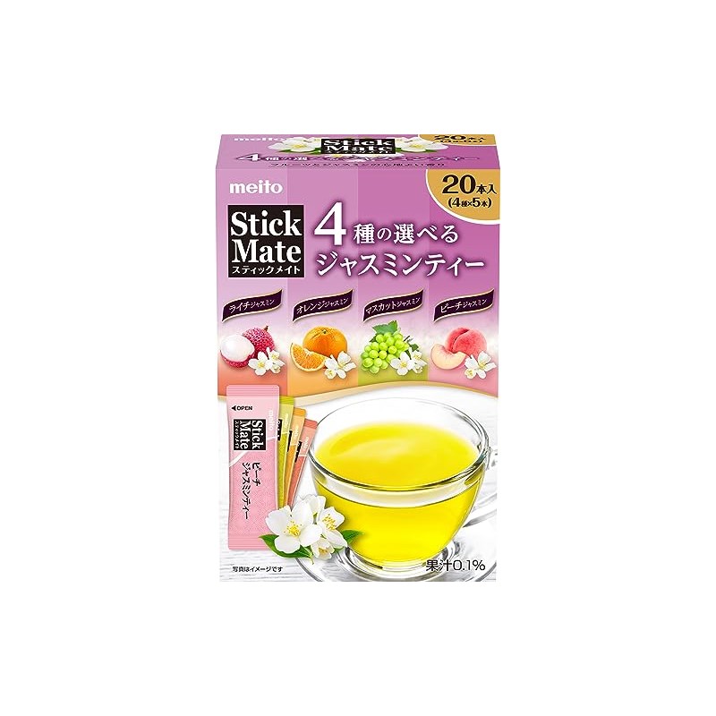Meito Sangyo Stickmate Jasmine Tea Assortment, 20 P x 3