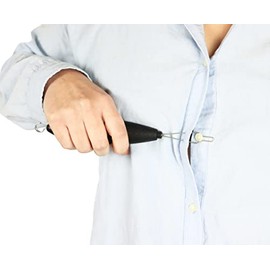 Pepe - Arthritis Button Hook and Zip Puller (2 in 1), Shirt Button Aid for Disabled, Zipper Puller Helper with Thick Handle, Mobility Dressing Aid, Button Fasteners for Clothing, Zip Puller Aid