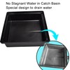 Prestantious Catch Basin Gutter Downspout Extensions, 12"×12" Low Profile Catch