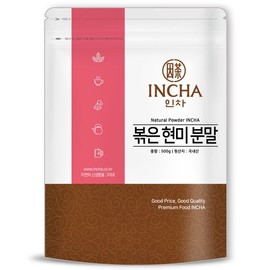 Incha 국내산 볶은 현미 가루 분말 현미쌀 500g Domestic Roasted Brown Rice Powder 500g