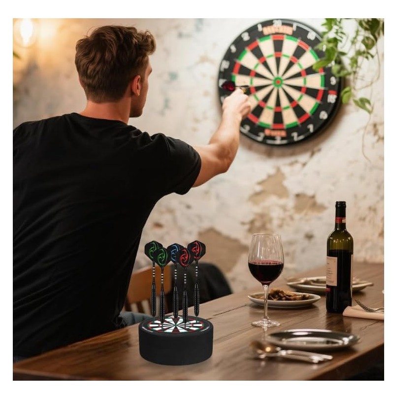 2-Pack Dart Holder, Mini Dart Station for Steel Tip Darts,