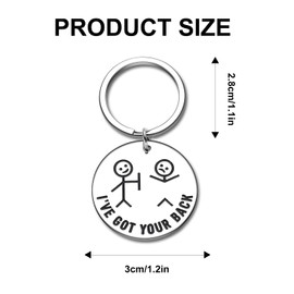 Dohia Best Friend Keychain Funny Gifts I Got Your Back Stick Figures for Friends Companion Daughter Son Families Women Men Christmas Birthday Valentine Graduation Christmas Birthday Gifts ST3-PYLWYSK