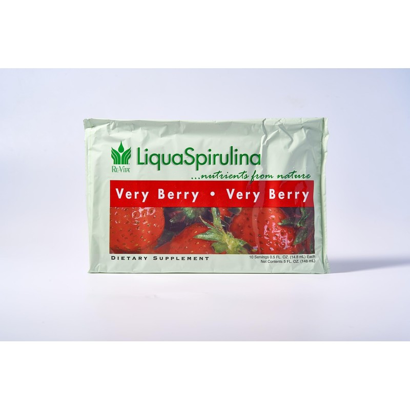 RE-VITA RE-VITA Very Berry LiquaSpirulina Essential Pack 60 Servings