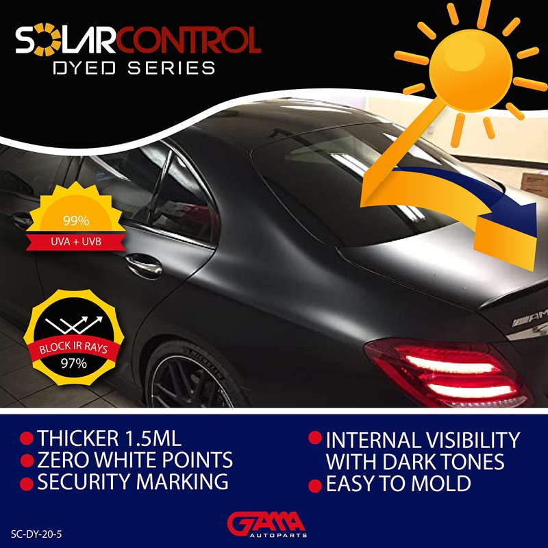 SOLARCONTROL Window Tint Car Film 2PLY 100% UV Rejection 40'