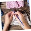 Operitacx 2sets Knooking Hooks Soft Crochet Hooks Large Hole Needles