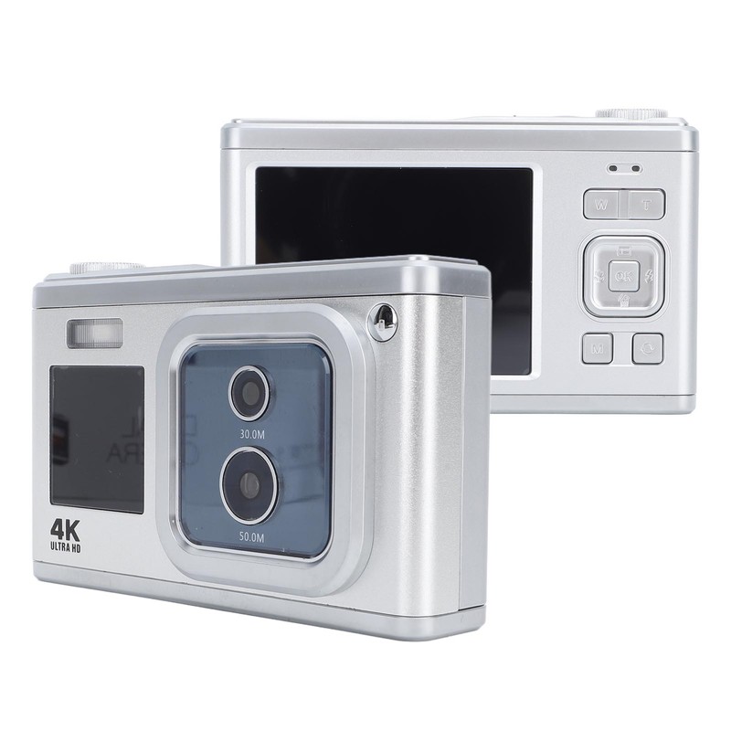 Digital Camera 4K HD Dual IPS Screen 50MP 30MP Dual