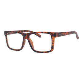 Eyekepper Oversized Reading Glasses Square Large Frame Readers for Men and Women - Tortoise +1.00