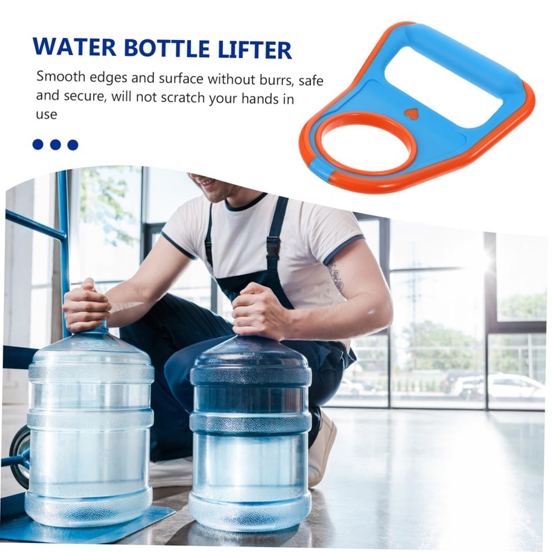 ULTECHNOVO 2Pcs Ergonomic Water Bottle Carrier Handles Labor Saving Slip