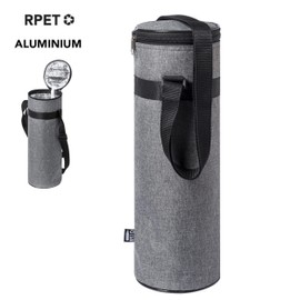 noTrash2003 Cool Bag Cooler for Water Bottle for Hanging up to 1.5 L Bottle, Zip and Adjustable Shoulder Strap, Small Cool Bag for Drinks, Cool Box Outdoor Travel (Grey)