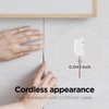mooas Wooden Frame LED Silent Wall Clock with Remote, Backlit