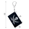 BQTBQT Jack Rackham Flag Keychain Pirate Jack Rackham Flags Key
