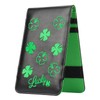 BIG TEETH Golf Scorecard Holder Yardage Book Lucky Clover Pattern