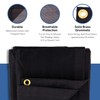 Kotap 8 x 14 Ft. Shade/Truck Black Mesh Tarp for